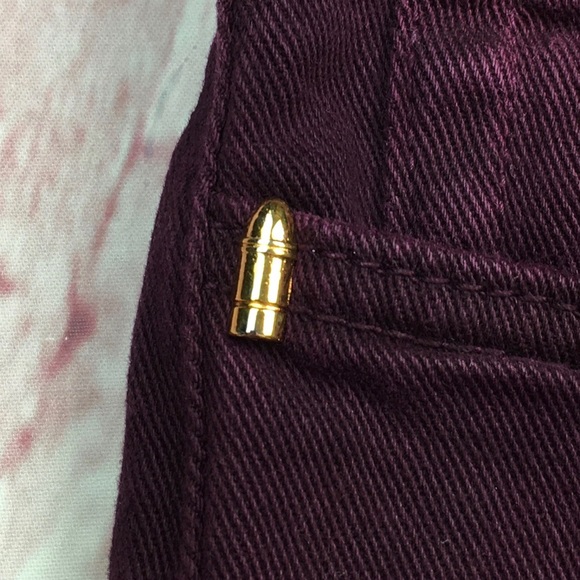 ➡️GOLDEN Distressed Slim Straight in Purple Size 38x33” - Picture 14 of 16